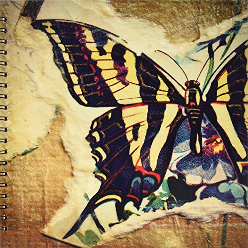 3dRose db-108198-2 Mixed Media Butterfly by Angelandspot-Memory Book 12 by 12-Inch