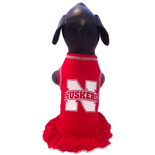 NCAA Nebraska Cornhuskers Cheerleader Dog Dress Team Color X-Small