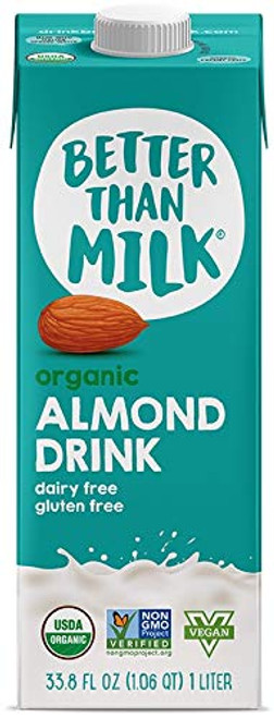 Better Than Milk Organic Almond Drink Original Vegan 33_8 Fl_ Oz_ 6Count Better Than Milk Organic Almond Drink Original Vegan 33_8 Fl_ Oz_ 6Count