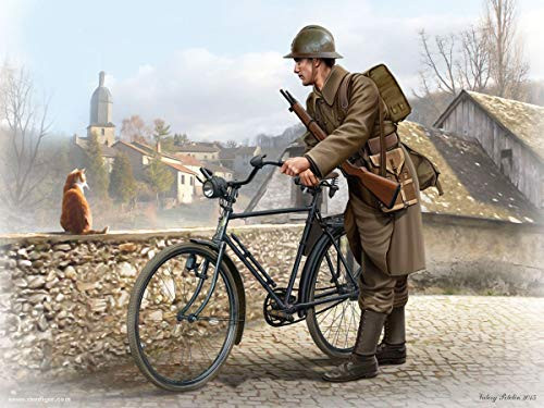 Masterbox 135 Scale French Soldier WWII Era - Plastic Model Building Set  35173