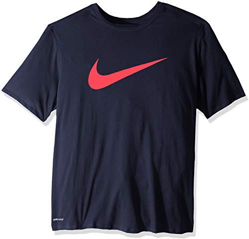 Nike Mens Dri-Fit Swoosh Tee X-Large BlackRed