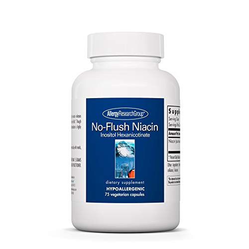 Allergy Research Group No-Flush Niacin 75 Vegetarian Capsules