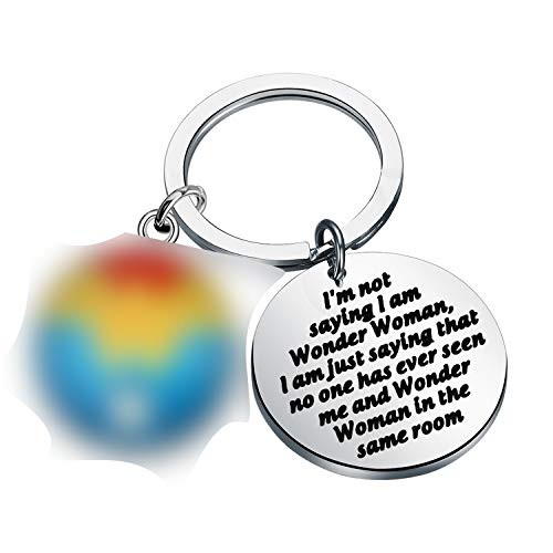 SEIRAA Wonder Woman Inspired Gift for DC Comics Fans Girl Power Gifts I m Not Saying I am Wonder Woman Key Chain Super Hero Gift for Strong Woman Wonder Woman Keychain SEIRAA Wonder Woman Inspired Gift for DC Comics Fans Girl Power Gifts I m Not Saying I am Wonder Woman Key Chain Super Hero Gift for Strong Woman Wonder Woman Keychain