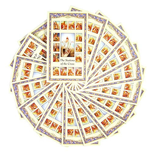 Holy Cards Religious Stations of The Cross Pack of 100