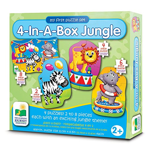 The Learning Journey My First Puzzle Sets 4-In-A-Box Puzzles, Jungle