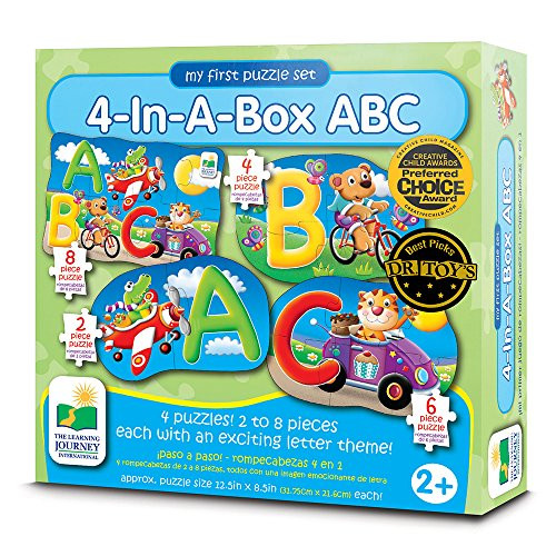 The Learning Journey My First Puzzle Sets 4-In-A-Box Puzzles, ABC