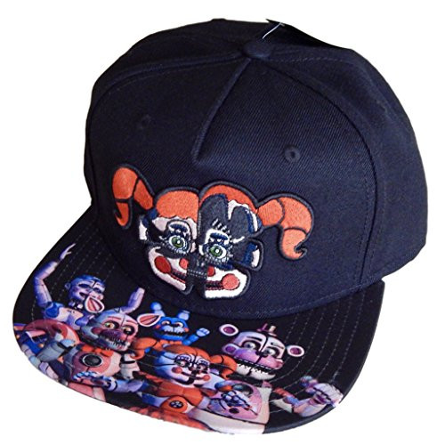 Five Nights at Freddys Sister Location Sublimated Bill Snapback Black