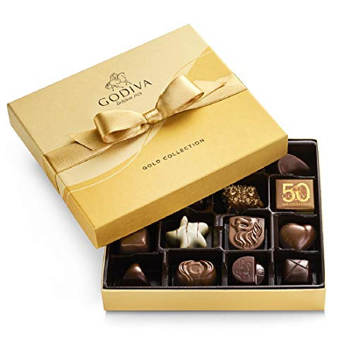 GODIVA Chocolatier Assorted Chocolate Gold Gift Box 19-Ct_
