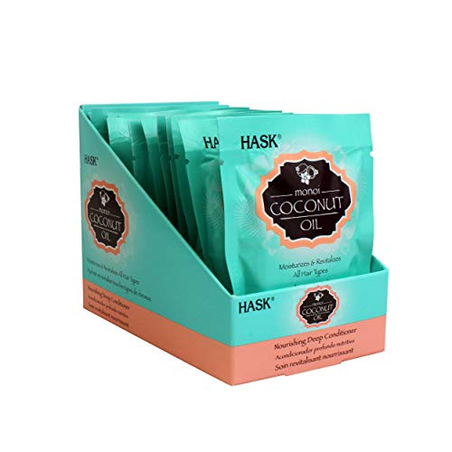 HASK COCONUT MONOI Deep Conditioner Treatments Nourishing for all hair types color safe gluten-free sulfate-free paraben-free - 12 Deep Conditioners HASK COCONUT MONOI Deep Conditioner Treatments Nourishing for all hair types color safe gluten-free sulfate-free paraben-free - 12 Deep Conditioners