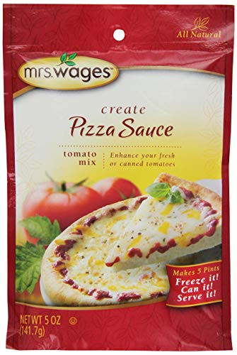 Mrs Wages Pizza Sauce Canning Mix 5 Oz Package VALUE PACK of 6