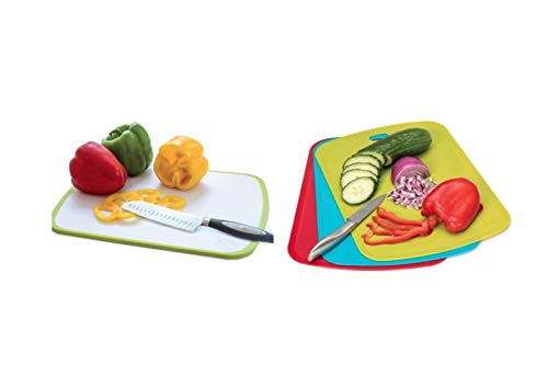 Joie Non-Slip Cutting Board Bundle with Joie 3 Snap Cutting Mats