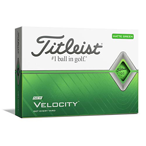 Titleist Velocity Golf Balls Matte Green One Dozen T8425S-M