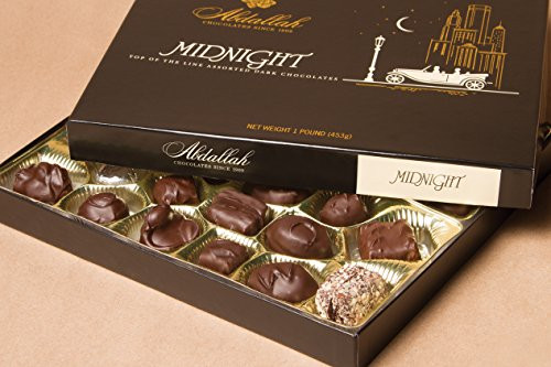Abdallah Chocolates Midnight Assorted Dark Chocolates 1 lb_