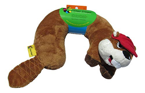 Buc-ees Plush Bucky The Beaver Critter Piller Travel Pillow for Head and Neck Support 13 x 12 x 4 Inches Fits Adults and Children