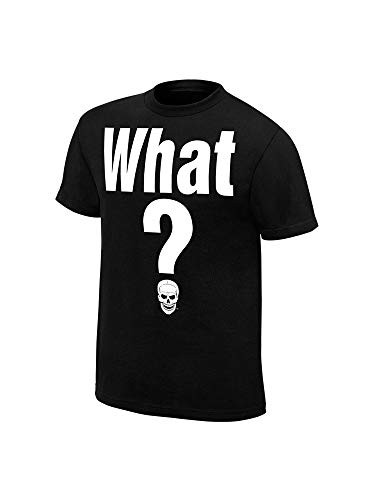 WWE Authentic Wear Stone Cold Steve Austin What Retro T-Shirt Black 2XL