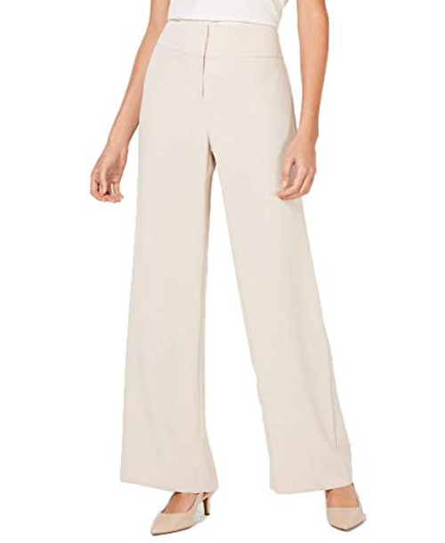 Alfani Womens High-Waist Office Wide Leg Pants Beige 8 Alfani Womens High-Waist Office Wide Leg Pants Beige 8
