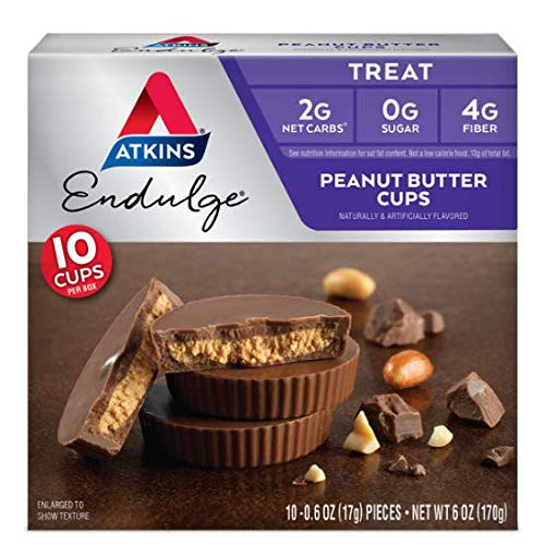 Atkins Endulge Treat Peanut Butter Cups Keto Friendly 0_60 oz_ 20 ct - Pack of 2