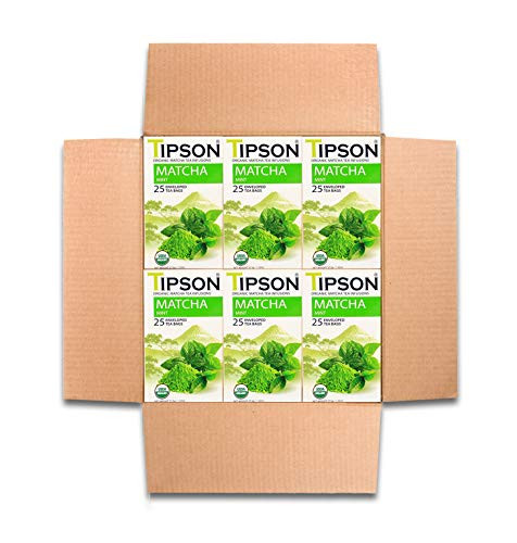 Tipson Tea Organic Matcha Mint Tea Infusions - 150 Tea Bags by MunchBox