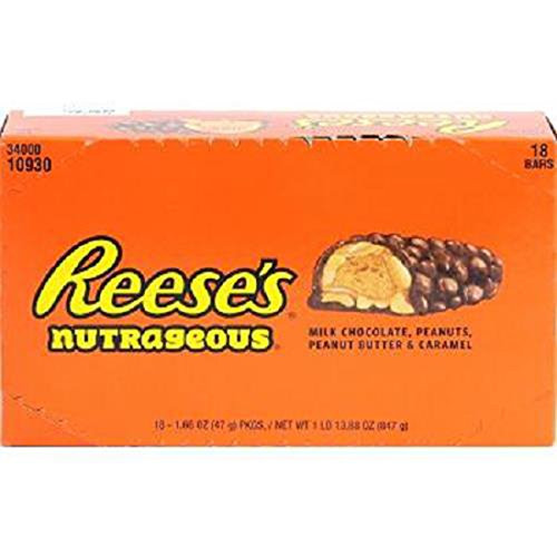 Product Of Reeses Nutrageous Chocolate Candy With Peanuts Count 18 1_66 oz - Chocolate Candy  Grab Varieties   Flavors