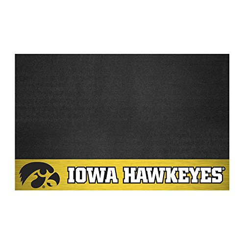 FANMATS - 12120 NCAA University of Iowa Hawkeyes Vinyl Grill Mat