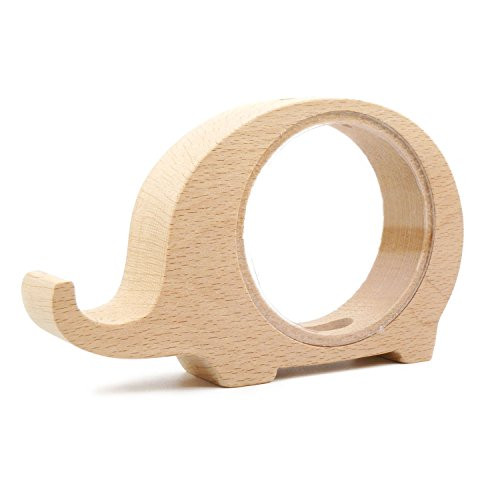 Baidecor Wood Elephant Money Box Piggy Bank