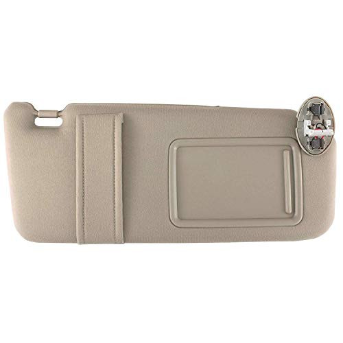 GOLDPAR Sun Visor Compatible with 2007 2008 2009 2010 2011 Toyota Camry  Toyota Camry Hybrid 2007-2011 with Sunroof and Light Beige Right Passenger Side