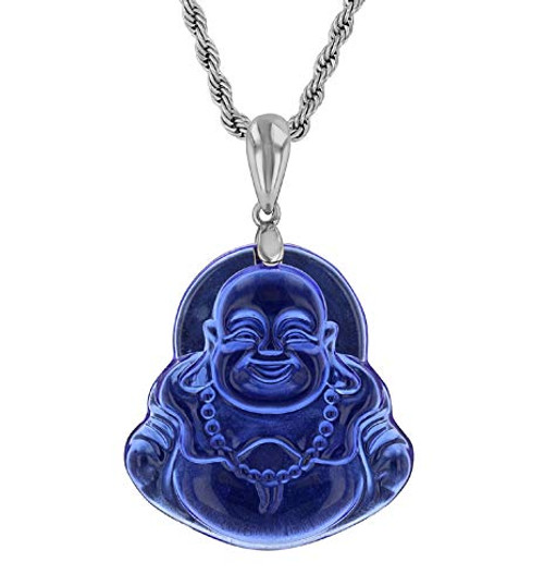 Laughing Buddha Light Blue Jade Pendant Necklace Rope Chain Genuine Certified Grade A Jadeite Jade Hand Crafted Blue Jade Necklace 14k Gold Finish Laughing Jade Buddha Necklace Blue Jade Medallion Mens Jewelry Buddha Chain Buddha Necklace Laughing Buddha Light Blue Jade Pendant Necklace Rope Chain Genuine Certified Grade A Jadeite Jade Hand Crafted Blue Jade Necklace 14k Gold Finish Laughing Jade Buddha Necklace Blue Jade Medallion Mens Jewelry Buddha Chain Buddha Necklace