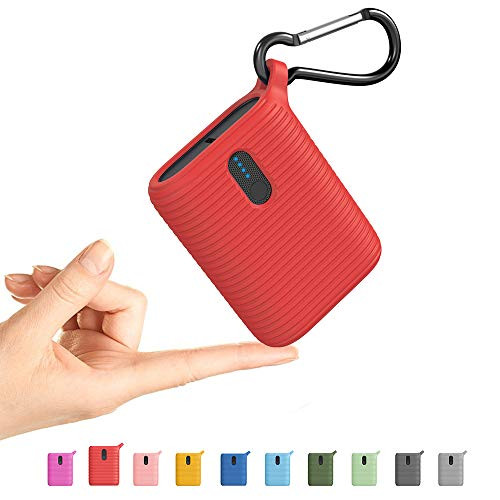 Outxe Mini Power Bank 10000mAh Portable Charger Lightweight with Dual Output Ports Lightest Ultra Compact USB-C External Battery for iPhone Samsung and More Cherry Red Outxe Mini Power Bank 10000mAh Portable Charger Lightweight with Dual Output Ports Lightest Ultra Compact USB-C External Battery for iPhone Samsung and More Cherry Red