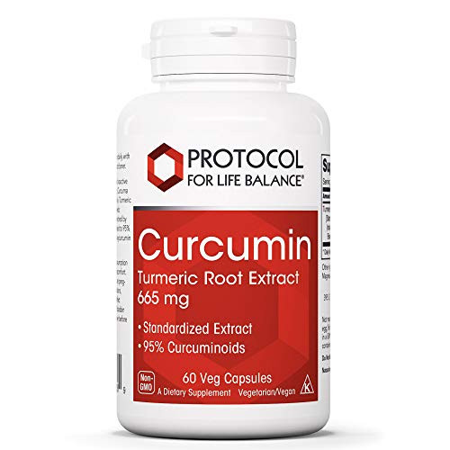 Protocol For Life Balance - Curcumin - Turmeric Root Extract 665 mg - Reduces Joint Inflammation and Helps Maintain Normal Cardiovascular Health - 60 Veg Capsules Protocol For Life Balance - Curcumin - Turmeric Root Extract 665 mg - Reduces Joint Inflammation and Helps Maintain Normal Cardiovascular Health - 60 Veg Capsules