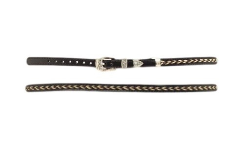 M F Western Mens MF 38in Hat Band with Braid Black