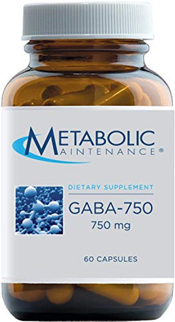 Metabolic Maintenance GABA-750 - Pure 750mg No Fillers Gamma Aminobutyric Acid Supplement - Support for Mood Calm Restful Sleep 60 Capsules Metabolic Maintenance GABA-750 - Pure 750mg No Fillers Gamma Aminobutyric Acid Supplement - Support for Mood Calm Restful Sleep 60 Capsules