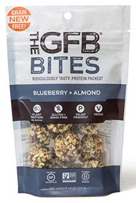 The GFB Gluten Free Paleo Grain Free Protein Bites Blueberry Almond 4 Ounce 6 Count Vegan Dairy Free Non GMO The GFB Gluten Free Paleo Grain Free Protein Bites Blueberry Almond 4 Ounce 6 Count Vegan Dairy Free Non GMO