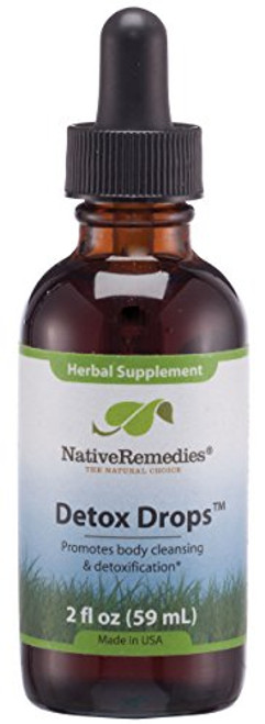 Native Remedies Detox Drops - All Natural Herbal Supplement Promotes Systemic Body Cleansing Toxin Release and Liver Function and Detoxification - 59 mL Native Remedies Detox Drops - All Natural Herbal Supplement Promotes Systemic Body Cleansing Toxin Release and Liver Function and Detoxification - 59 mL