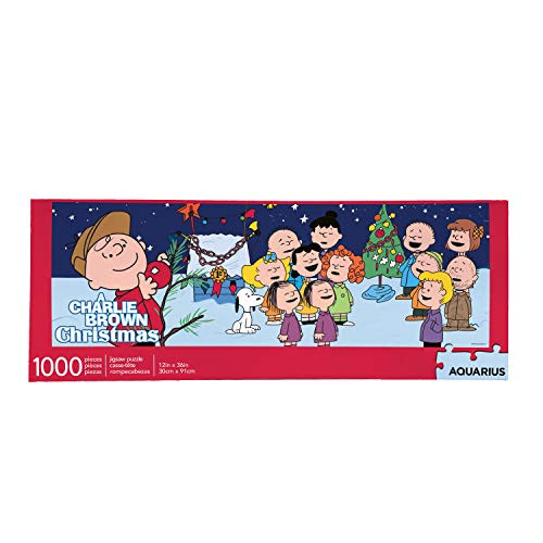 AQUARIUS Peanuts Charlie Brown Christmas Puzzle Slim 1000 Piece Jigsaw Puzzle - A Charlie Brown Christmas Puzzle - Officially Licensed - Glare Free - Precision Fit - 12 x 36 Inches AQUARIUS Peanuts Charlie Brown Christmas Puzzle Slim 1000 Piece Jigsaw Puzzle - A Charlie Brown Christmas Puzzle - Officially Licensed - Glare Free - Precision Fit - 12 x 36 Inches