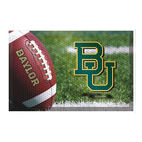 FANMATS 20752 Team Color 19 x 30 Baylor Scraper Mat Ball