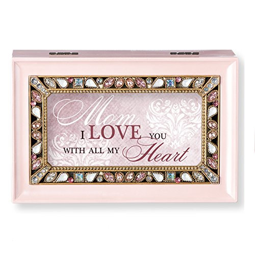 Roman Mom I Love You Pink Small Jewelry Music Box