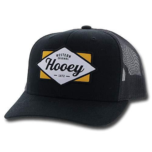 HOOEY Youth Boys Diamond Black Adjustable Snapback Hat
