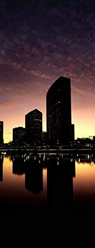 Buildings at the waterfront Lake Merritt Oakland Alameda County California USA Poster Print 30 x 12
