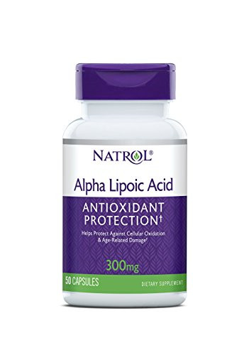 Natrol Alpha Lipoic Acid 300mg Capsules 50 Count Pack of 3