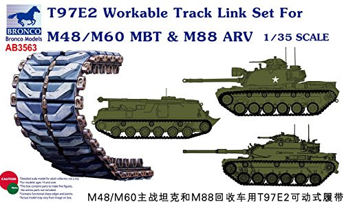 Bronco Models T97E2 Workable Track Link Set for M48M60 MBT and M88 ARV Model Building Kit 135 Scale