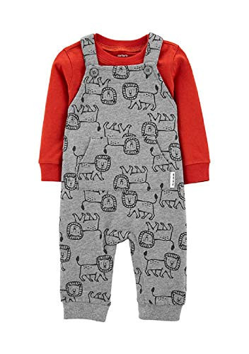 Carters 2-Piece Tee   Coverall Set 9 Months Gray