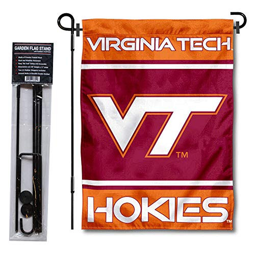 College Flags   Banners Co_ Virginia Tech Hokies Garden Flag and Flag Stand Pole Holder Set