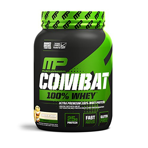 MusclePharm 100 Whey Protein Muscle-Building Whey Protein Powder Cookies N Cream 2 Pounds 29 Servings