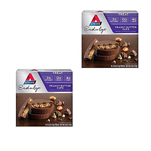 Atkins Endulge Treat Peanut Butter Cups Keto Friendly 20 count - 2 pack