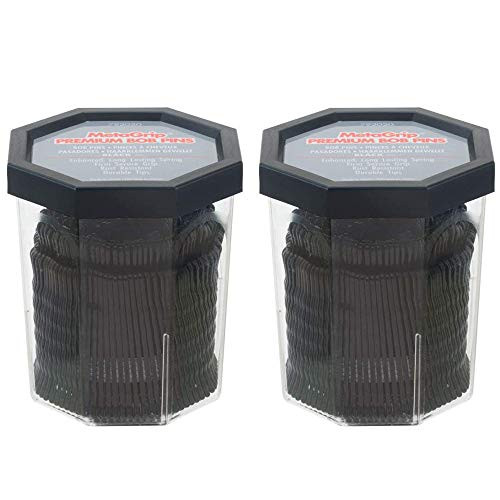 MetaGrip Black Premium Bobby Pins Black 2 Pack