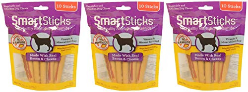SmartBones SmartSticks Dog Chews Bacon   Cheese 30ct 3 x 10ct