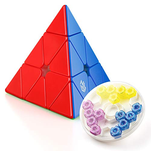 Coogam GAN Pyraminx M Enhanced Gans Pyramid Stickerless Magnetic Triangle Speed Cube Puzzle GES 60 Magnets