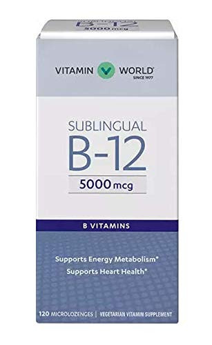 Vitamin B-12 5000 mcg_ Sublingual 120 microlozenges