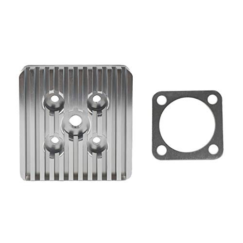 HGC CNC Silver Cylinder Head For Racing 66cc80cc Engine Motorized Bike Bicycle