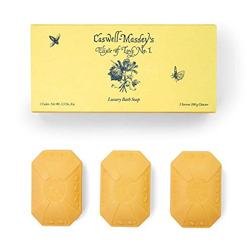 Caswell-Massey Elixir of Love No_ 1 Scented Luxury Bath Soap Bar Set  3 Bars of Soap